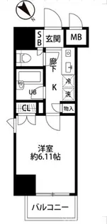 菱和パレス五反田西【7階】の間取り
