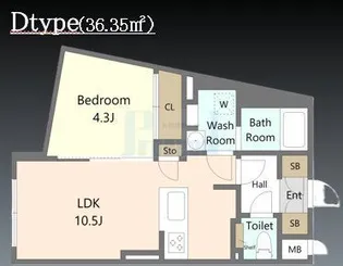 AGRACES小竹向原【3階】の間取り
