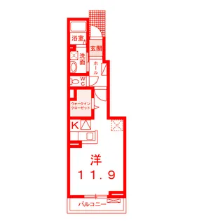 サンパティーク【1階】の間取り