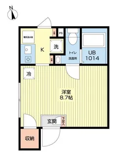 COCOCUBE平和島【1階】の間取り