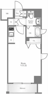 エクシム門前仲町【7階】の間取り