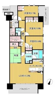 ガーデンゲート千葉ニュータウン中央【6階】の間取り