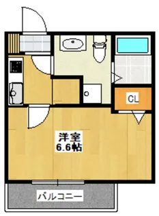 ルミナス永山【1階】の間取り