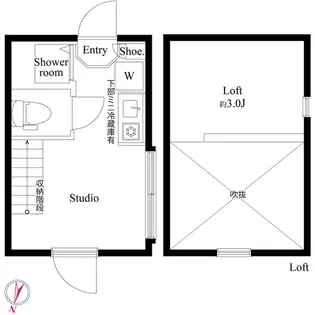 ハーモニーテラス北小岩XII【2階】の間取り
