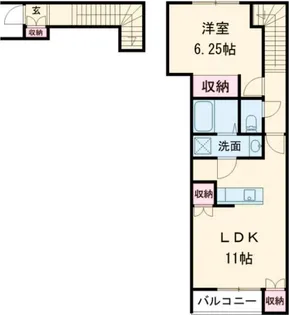 シャインS栄田【2階】の間取り