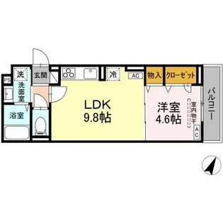 D-comodo深大寺北町【2階】の間取り