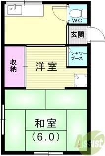 神戸市垂水区舞子台2区分アパート【2階】の間取り