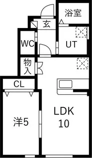 Lou lou B【1階】の間取り