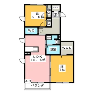 シャーメゾンKEI【1階】の間取り