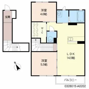 シャーメゾン愛宕 A棟【2階】の間取り