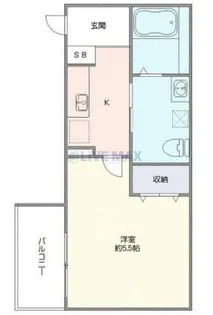 テラス・ソレイユ・ヤマト【1階】の間取り