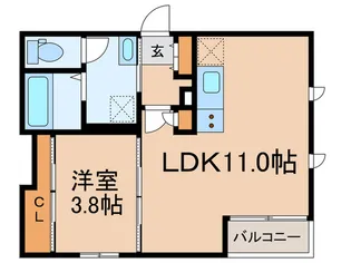 Bella Vita【1階】の間取り