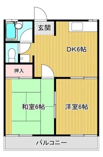 ライムライトA【1階】の間取り