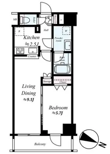 GENOVIA王子神谷skygarden【6階】の間取り