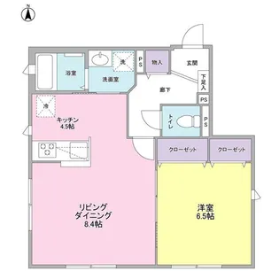 テラス アルビレオ【1階】の間取り