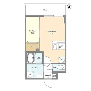 アルファコート五反野【5階】の間取り