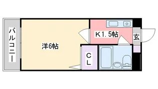 メゾン・ド・クレマン【2階】の間取り