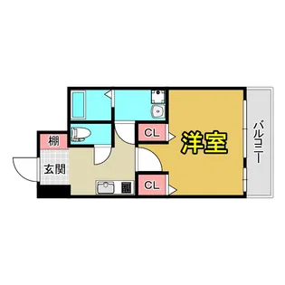 アリビオ都島【5階】の間取り