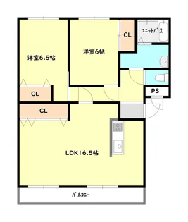 以留鹿倶楽部【4階】の間取り