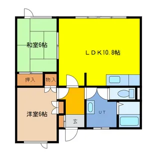 ダンディーオーク青葉【2階】の間取り