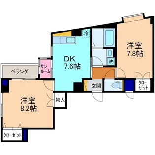 カサ・ミラ(Casa Mila)【4階】の間取り