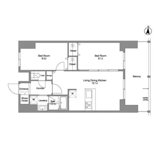 Daffitto錦糸町【14階】の間取り