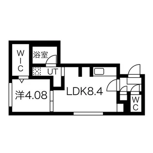 ラピスブラオ発寒【4階】の間取り