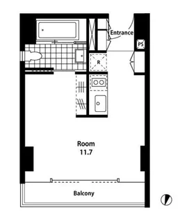 THROUGH(スルー)【4階】の間取り