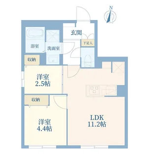 ウェルスクエア西大井【3階】の間取り