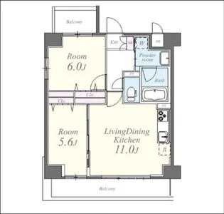 ミュージョン【2階】の間取り