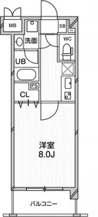 アーバンフラッツ八王子みなみ野【4階】の間取り