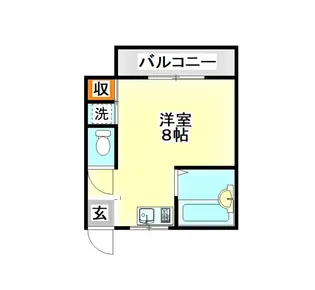 タナカハイツII【2階】の間取り