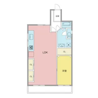 アグレアーブル【1階】の間取り