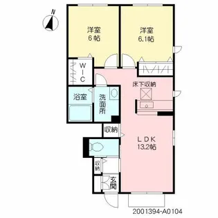 フォレナミユキ A棟【1階】の間取り