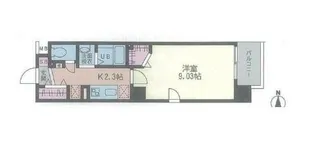 ハーモニア城東【9階】の間取り