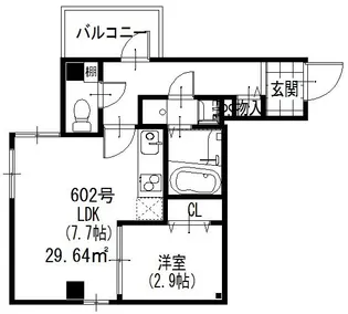 J-Style-Doi【6階】の間取り