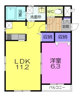 コーポ光【2階】の間取り