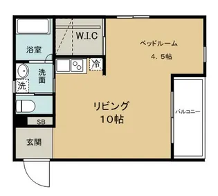 エリタージュエスト【1階】の間取り