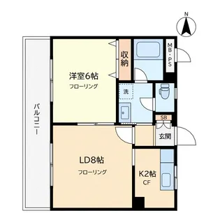 パーシモンコート【1階】の間取り