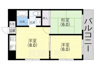 ウインドフォー松原【4階】の間取り