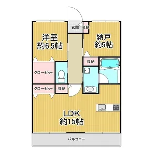 シャルム北戸田II【2階】の間取り