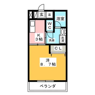 KT HOUSE【4階】の間取り