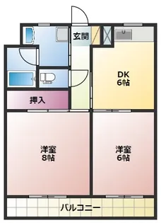 ゼフィール【5階】の間取り