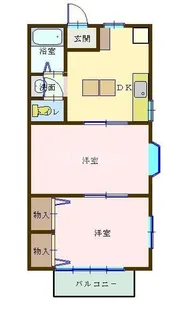 サニーハイツ【2階】の間取り