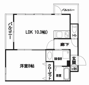 SDマンション博多駅南【7階】の間取り