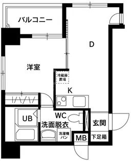 ルシール平尾【5階】の間取り