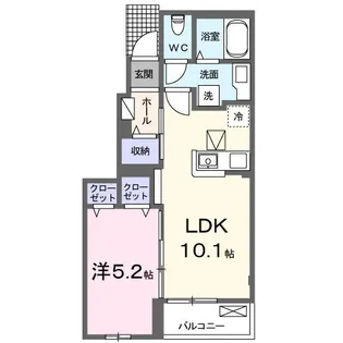 ルナ・ピエーナ【1階】の間取り