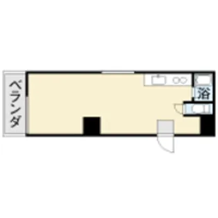 第二ホワイトコーポ【1階】の間取り