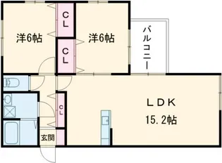 イーストコート【2階】の間取り
