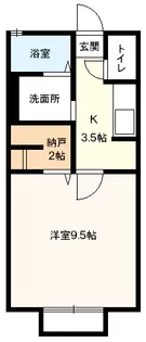 パル平塚II【1階】の間取り
